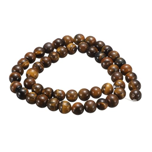 HARFINGTON Natursteinperlen, 8 mm, Tigerauge, gelb, rund, lose Perlen, echte glatte Kugeln, Perlen für Schmuckherstellung, Armbänder, Halsketten, Ohrringe, DIY, 50 Stück HARFINGTON Natursteinperlen, 8 mm, Tigerauge, gelb, rund, lose Perlen, echte glatte Kugeln, Perlen für Schmuckherstellung, Armbänder, Halsketten, Ohrringe, DIY, 50 Stück von HARFINGTON
