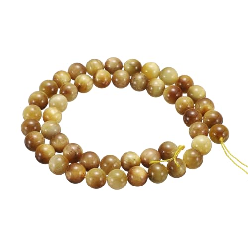 HARFINGTON Natursteinperlen, 8 mm, goldenes Tigerauge, rund, lose Perlen, echte glatte Kugeln, Perlen für Schmuckherstellung, Armbänder, Halsketten, Ohrringe, DIY, 50 Stück HARFINGTON Natursteinperlen, 8 mm, goldenes Tigerauge, rund, lose Perlen, echte glatte Kugeln, Perlen für Schmuckherstellung, Armbänder, Halsketten, Ohrringe, DIY, 50 Stück von HARFINGTON