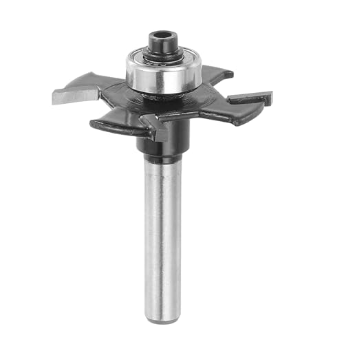 HARFINGTON Nutfräser-Bit, 1/4-Zoll-Schaft, 2 mm Schnitthöhe, 15/32 Zoll Tiefe, 4 Rillen, Holzschlitzfräser, Hartmetallspitze für Nutkanten, Schwarz HARFINGTON Nutfräser-Bit, 1/4-Zoll-Schaft, 2 mm Schnitthöhe, 15/32 Zoll Tiefe, 4 Rillen, Holzschlitzfräser, Hartmetallspitze für Nutkanten, Schwarz von HARFINGTON