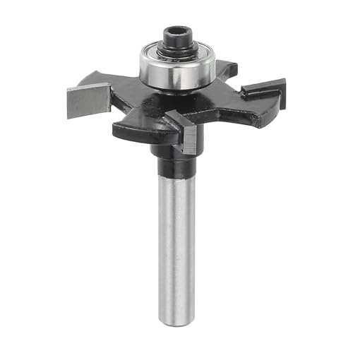 HARFINGTON Nutfräser-Bit, 6,35 mm Schaft, 5 mm Schnitthöhe, 4 Rillen, Holzschlitzfräser, Hartmetallspitze für Nutkanten, Schwarz HARFINGTON Nutfräser-Bit, 6,35 mm Schaft, 5 mm Schnitthöhe, 4 Rillen, Holzschlitzfräser, Hartmetallspitze für Nutkanten, Schwarz von HARFINGTON