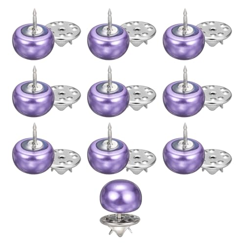 HARFINGTON Perlenknöpfe ohne Nähen, 12 mm, abnehmbar, wiederverwendbar, für Hemd, Kleid, DIY, Basteln, Kleidung, Dekoration, 20 Stück von HARFINGTON