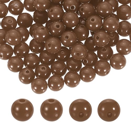 HARFINGTON Runde Acrylperlen, 10 mm Durchmesser, 1,9 mm Loch, Kunststoffharz, glatte Kugeln, lose Perlen für Schmuckherstellung, Armbänder, Halsketten, Ohrringe, DIY, 200 Stück HARFINGTON Runde Acrylperlen, 10 mm Durchmesser, 1,9 mm Loch, Kunststoffharz, glatte Kugeln, lose Perlen für Schmuckherstellung, Armbänder, Halsketten, Ohrringe, DIY, 200 Stück von HARFINGTON