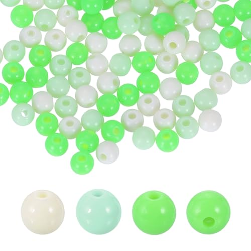 HARFINGTON Runde Acrylperlen, 6 mm Durchmesser, 1,9 mm Loch, Kunststoff, Harz, glatte Kugeln, lose Perlen für Schmuckherstellung, Armbänder, Halsketten, Ohrringe, DIY, 200 Stück HARFINGTON Runde Acrylperlen, 6 mm Durchmesser, 1,9 mm Loch, Kunststoff, Harz, glatte Kugeln, lose Perlen für Schmuckherstellung, Armbänder, Halsketten, Ohrringe, DIY, 200 Stück von HARFINGTON