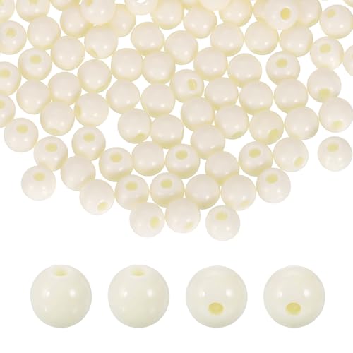 HARFINGTON Runde Acrylperlen, 6 mm Durchmesser, 1,9 mm Loch, Kunststoffharz, glatte Kugeln für Schmuckherstellung, Armbänder, Halsketten, Ohrringe, DIY, 200 Stück HARFINGTON Runde Acrylperlen, 6 mm Durchmesser, 1,9 mm Loch, Kunststoffharz, glatte Kugeln für Schmuckherstellung, Armbänder, Halsketten, Ohrringe, DIY, 200 Stück von HARFINGTON