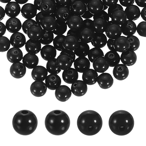 HARFINGTON Runde Acrylperlen, 8 mm Durchmesser, 1,9 mm Loch, Kunststoff, Harz, glatte Kugeln, lose Perlen für Schmuckherstellung, Armbänder, Halsketten, Ohrringe, DIY, 100 Stück HARFINGTON Runde Acrylperlen, 8 mm Durchmesser, 1,9 mm Loch, Kunststoff, Harz, glatte Kugeln, lose Perlen für Schmuckherstellung, Armbänder, Halsketten, Ohrringe, DIY, 100 Stück von HARFINGTON