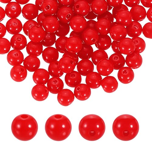 HARFINGTON Runde Acrylperlen, 8 mm Durchmesser, 1,9 mm Loch, Kunststoff, Harz, glatte Kugeln, lose Perlen für Schmuckherstellung, Armbänder, Halsketten, Ohrringe, DIY, 100 Stück HARFINGTON Runde Acrylperlen, 8 mm Durchmesser, 1,9 mm Loch, Kunststoff, Harz, glatte Kugeln, lose Perlen für Schmuckherstellung, Armbänder, Halsketten, Ohrringe, DIY, 100 Stück von HARFINGTON
