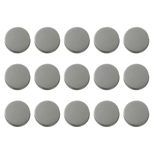 HARFINGTON Runde Metallknöpfe, 10 mm, Schaft aus Zinklegierung, flach, Nähen, Handwerk, Ersatzknöpfe für Kleidung, Dekoration, DIY-Zubehör, Rotguss, 15 Stück von HARFINGTON