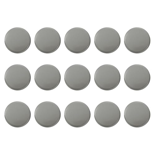 HARFINGTON Runde Metallknöpfe, 12 mm, Schaft aus Zinklegierung, flach, Nähen, Handwerk, Ersatzknöpfe für Kleidung, Dekoration, DIY-Zubehör, Rotguss, 15 Stück von HARFINGTON