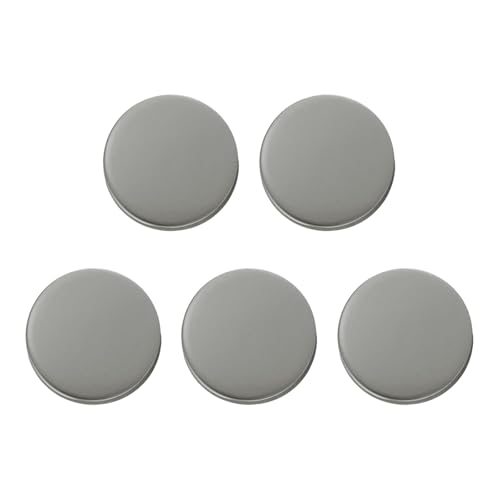 HARFINGTON Runde Metallknöpfe, 15 mm, Schaft aus Zinklegierung, flach, Nähen, Handwerk, Ersatzknöpfe für Kleidung, Dekoration, DIY-Zubehör, Rotguss, 5 Stück von HARFINGTON