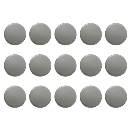 HARFINGTON Runde Metallknöpfe, 18 mm, Schaft aus Zinklegierung, flach, Nähen, Handwerk, Ersatzknöpfe für Kleidung, Dekoration, DIY-Zubehör, Rotguss, 15 Stück von HARFINGTON