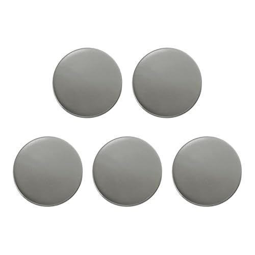 HARFINGTON Runde Metallknöpfe, 18 mm, Schaft aus Zinklegierung, flach, Nähen, Handwerk, Ersatzknöpfe für Kleidung, Dekoration, DIY-Zubehör, Rotguss, 5 Stück von HARFINGTON