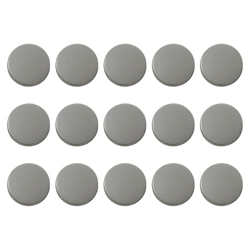 HARFINGTON Runde Metallknöpfe, 20 mm, Schaft aus Zinklegierung, flach, Nähen, Handwerk, Ersatzknöpfe für Kleidung, Dekoration, DIY-Zubehör, Rotguss, 15 Stück von HARFINGTON