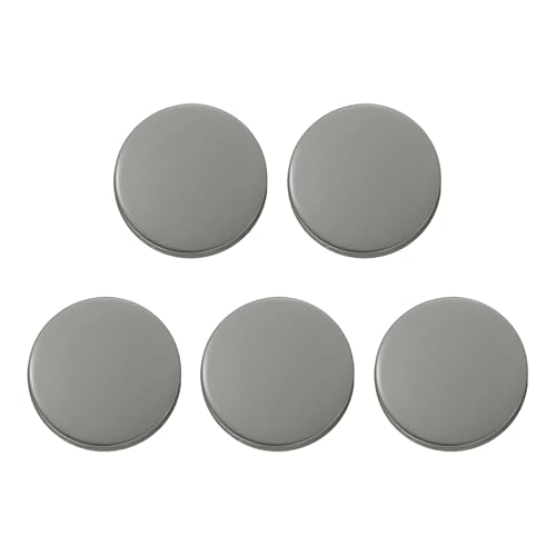 HARFINGTON Runde Metallknöpfe, 20 mm, Schaft aus Zinklegierung, flach, Nähen, Handwerk, Ersatzknöpfe für Kleidung, Dekoration, DIY-Zubehör, Rotguss, 5 Stück von HARFINGTON