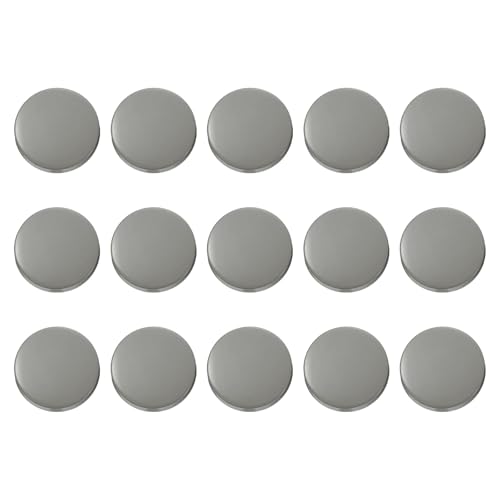 HARFINGTON Runde Metallknöpfe, 23 mm, Schaft aus Zinklegierung, flach, Nähen, Handwerk, Ersatzknöpfe für Kleidung, Dekoration, DIY-Zubehör, Rotguss, 15 Stück von HARFINGTON