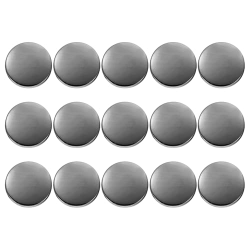 HARFINGTON Runde Metallknöpfe, 23 mm, Schaft aus Zinklegierung, flach, Nähen, Handwerk, Ersatzknöpfe für Kleidung, Dekoration, DIY-Zubehör, Schwarz, 15 Stück HARFINGTON Runde Metallknöpfe, 23 mm, Schaft aus Zinklegierung, flach, Nähen, Handwerk, Ersatzknöpfe für Kleidung, Dekoration, DIY-Zubehör, Schwarz, 15 Stück von HARFINGTON