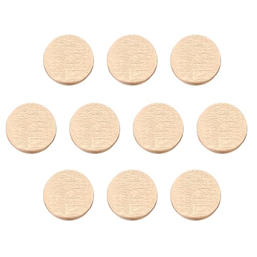 HARFINGTON Runde Metallknöpfe, 24 l, 15 mm, Schaft aus Zinklegierung, raue Textur, Ersatzknöpfe für Kleidung, Dekoration, DIY-Zubehör, Sandgold, 10 Stück HARFINGTON Runde Metallknöpfe, 24 l, 15 mm, Schaft aus Zinklegierung, raue Textur, Ersatzknöpfe für Kleidung, Dekoration, DIY-Zubehör, Sandgold, 10 Stück von HARFINGTON