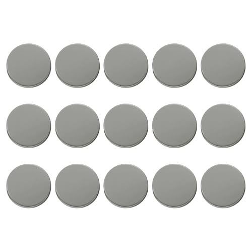 HARFINGTON Runde Metallknöpfe, 25 mm, Schaft aus Zinklegierung, flach, Nähen, Handwerk, Ersatzknöpfe für Kleidung, Dekoration, DIY-Zubehör, Rotguss, 15 Stück von HARFINGTON