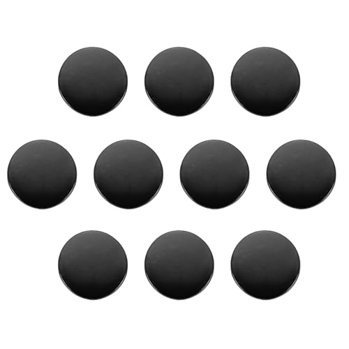 HARFINGTON Runde Metallknöpfe, 28 l, 18 mm, Schaft aus Zinklegierung, flacher Nähknopf, Ersatzknöpfe für Kleidung, Dekoration, DIY-Zubehör, einfarbig, Schwarz, 10 Stück HARFINGTON Runde Metallknöpfe, 28 l, 18 mm, Schaft aus Zinklegierung, flacher Nähknopf, Ersatzknöpfe für Kleidung, Dekoration, DIY-Zubehör, einfarbig, Schwarz, 10 Stück von HARFINGTON