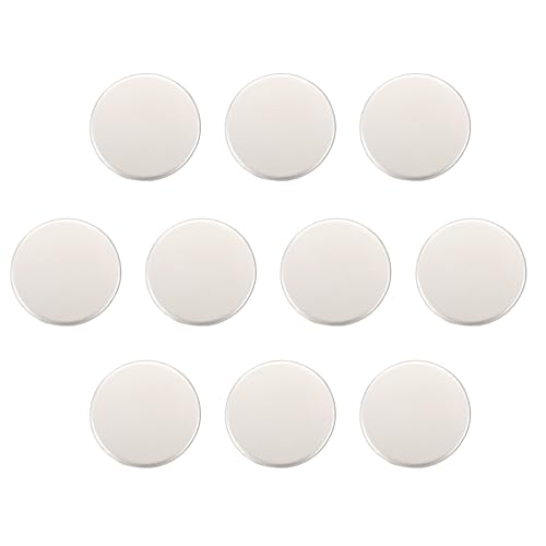 HARFINGTON Runde Metallknöpfe, 32 l, 20 mm, Schaft aus Zinklegierung, flacher Nähknopf, Ersatzknöpfe für Kleidung, Dekoration, DIY-Zubehör, Sandsilber, 10 Stück HARFINGTON Runde Metallknöpfe, 32 l, 20 mm, Schaft aus Zinklegierung, flacher Nähknopf, Ersatzknöpfe für Kleidung, Dekoration, DIY-Zubehör, Sandsilber, 10 Stück von HARFINGTON