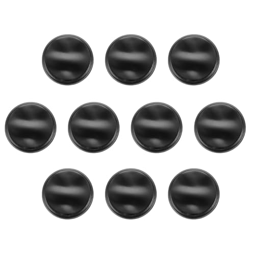 HARFINGTON Runde Metallknöpfe, 36 l, 23 mm, Schaft aus Zinklegierung, Wellenstruktur, Ersatzknöpfe für Kleidung, Dekoration, DIY-Zubehör, Mattschwarz, 10 Stück HARFINGTON Runde Metallknöpfe, 36 l, 23 mm, Schaft aus Zinklegierung, Wellenstruktur, Ersatzknöpfe für Kleidung, Dekoration, DIY-Zubehör, Mattschwarz, 10 Stück von HARFINGTON