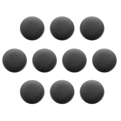 HARFINGTON Runde Metallknöpfe, 36 l, 23 mm, Schaft aus Zinklegierung, flacher Nähknopf, Ersatzknöpfe für Kleidung, Dekoration, DIY-Zubehör, einfarbig, Schwarz, 10 Stück HARFINGTON Runde Metallknöpfe, 36 l, 23 mm, Schaft aus Zinklegierung, flacher Nähknopf, Ersatzknöpfe für Kleidung, Dekoration, DIY-Zubehör, einfarbig, Schwarz, 10 Stück von HARFINGTON