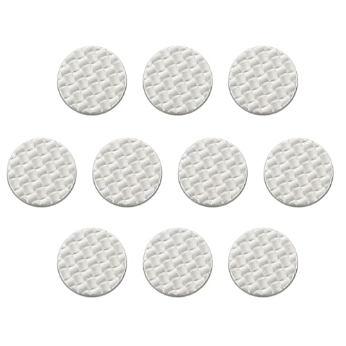 HARFINGTON Runde Metallknöpfe, 36 l, 23 mm, Schaft aus Zinklegierung, kariert, Textur, Ersatzknöpfe für Kleidung, Dekoration, DIY-Zubehör, Sandsilber, 10 Stück HARFINGTON Runde Metallknöpfe, 36 l, 23 mm, Schaft aus Zinklegierung, kariert, Textur, Ersatzknöpfe für Kleidung, Dekoration, DIY-Zubehör, Sandsilber, 10 Stück von HARFINGTON
