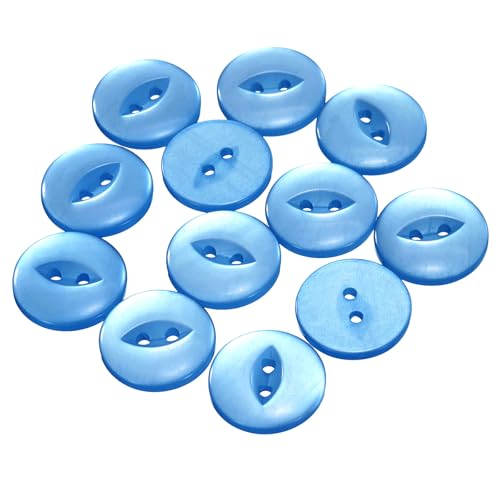 HARFINGTON Runde Nähknöpfe, 32 l, Saphirblau, 20 mm, Kunstharz, 2 Löcher, Fischaugen-Ersatzknöpfe für Bastelarbeiten, Hosen, Kleid, Rock, Kleidung, Verschlussknöpfe HARFINGTON Runde Nähknöpfe, 32 l, Saphirblau, 20 mm, Kunstharz, 2 Löcher, Fischaugen-Ersatzknöpfe für Bastelarbeiten, Hosen, Kleid, Rock, Kleidung, Verschlussknöpfe von HARFINGTON