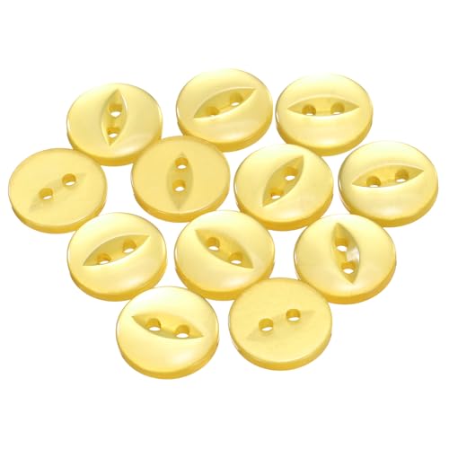 HARFINGTON Runde Nähknöpfe aus Kunstharz, 24 l, 15 mm, 2 Löcher, Fischaugen-Ersatzknöpfe für Bastelarbeiten, Hosen, Kleid, Rock, Kleidung, Verschlussknöpfe, 12 Stück HARFINGTON Runde Nähknöpfe aus Kunstharz, 24 l, 15 mm, 2 Löcher, Fischaugen-Ersatzknöpfe für Bastelarbeiten, Hosen, Kleid, Rock, Kleidung, Verschlussknöpfe, 12 Stück von HARFINGTON