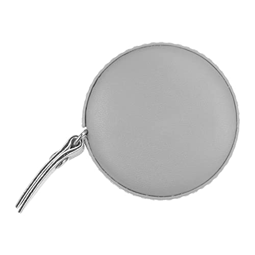 HARFINGTON Rundes einziehbares Maßband, 150 cm, weiches Lederetui, Schneiderband, Taschengröße für Körper, Stoff, Nähmaße, Grau HARFINGTON Rundes einziehbares Maßband, 150 cm, weiches Lederetui, Schneiderband, Taschengröße für Körper, Stoff, Nähmaße, Grau von HARFINGTON