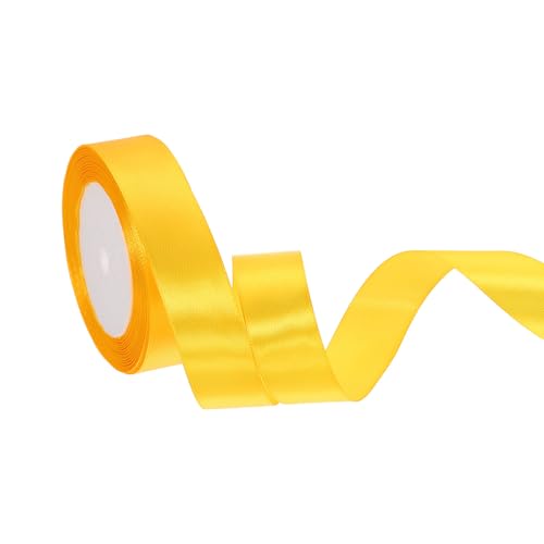 HARFINGTON Satinband, 2,5 cm, 22 m, solides Polyester-Satinband für Geschenkverpackungen, Hochzeit, Party, Dekoration, Blumenstrauß, Basteln, Weihnachten, goldfarben HARFINGTON Satinband, 2,5 cm, 22 m, solides Polyester-Satinband für Geschenkverpackungen, Hochzeit, Party, Dekoration, Blumenstrauß, Basteln, Weihnachten, goldfarben von HARFINGTON