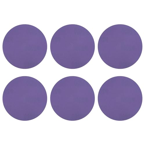 HARFINGTON Schleifscheiben, 10,2 cm, Körnung 2000, Klett-Schleifpapier, Exzenterschleifer-Pads für Holzbearbeitung, Automobil, Metallpolitur, Violett, 15 Stück von HARFINGTON