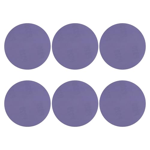 HARFINGTON Schleifscheiben, 10,2 cm, Körnung 320, Klett-Schleifpapier, Exzenterschleifer-Pads für Holzbearbeitung, Automobil, Metallpolitur, Violett, 15 Stück von HARFINGTON