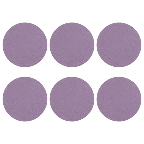 HARFINGTON Schleifscheiben, 10,2 cm, Körnung 60, Klett-Schleifpapier, Exzenterschleifer-Pads für Holzbearbeitung, Automobil, Metallpolitur, Violett, 15 Stück von HARFINGTON