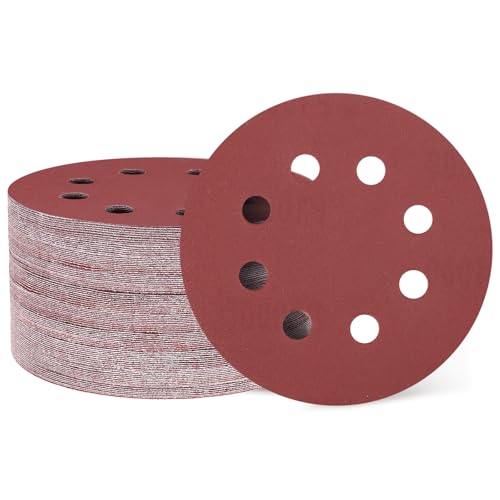 HARFINGTON Schleifscheiben, 12,7 cm, 8 Löcher, Körnung 1000, Klett-Schleifpapier, Exzenterschleifer-Pads für Holzbearbeitung, Automobil, Metallpolitur, 150 Stück HARFINGTON Schleifscheiben, 12,7 cm, 8 Löcher, Körnung 1000, Klett-Schleifpapier, Exzenterschleifer-Pads für Holzbearbeitung, Automobil, Metallpolitur, 150 Stück von HARFINGTON