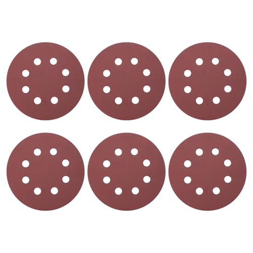 HARFINGTON Schleifscheiben, 12,7 cm, 8 Löcher, Körnung 320, Klett-Schleifpapier, Exzenterschleifer-Pads für Holzbearbeitung, Automobil, Metallpolitur, 20 Stück HARFINGTON Schleifscheiben, 12,7 cm, 8 Löcher, Körnung 320, Klett-Schleifpapier, Exzenterschleifer-Pads für Holzbearbeitung, Automobil, Metallpolitur, 20 Stück von HARFINGTON