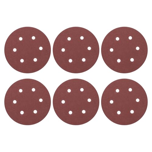 HARFINGTON Schleifscheiben, 15,2 cm, 6 Löcher, Körnung 120, Klett-Schleifpapier, Exzenterschleifer-Pads für Holzbearbeitung, Automobil, Metallpolitur, 25 Stück HARFINGTON Schleifscheiben, 15,2 cm, 6 Löcher, Körnung 120, Klett-Schleifpapier, Exzenterschleifer-Pads für Holzbearbeitung, Automobil, Metallpolitur, 25 Stück von HARFINGTON