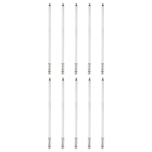 HARFINGTON Sechskant-Schraubendreher-Bits mit Kugelkopf, H4 (4 mm) Kopf, 1/4-Zoll-Sechskantschaft, 150 mm lang, magnetisch, S2-Stahl, metrischer Schraubendreher, Bohrer, Steckschlüssel von HARFINGTON