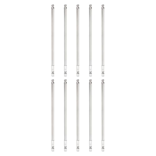HARFINGTON Sechskant-Schraubendreher-Bits mit Kugelkopf, H5 (5 mm) Kopf, 1/4-Zoll-Sechskantschaft, 150 mm lang, magnetisch, S2-Stahl, metrischer Schraubendreher, Bohrer, Steckschlüssel von HARFINGTON