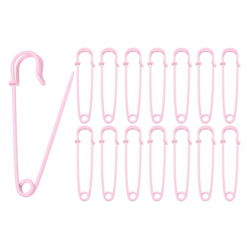HARFINGTON Sicherheitsnadeln, 75 mm, Stahl, groß, robust, 0,2 cm Durchmesser, für Kleidung, Nähen, Kunst, Basteln, Rosa, 15 Stück HARFINGTON Sicherheitsnadeln, 75 mm, Stahl, groß, robust, 0,2 cm Durchmesser, für Kleidung, Nähen, Kunst, Basteln, Rosa, 15 Stück von HARFINGTON