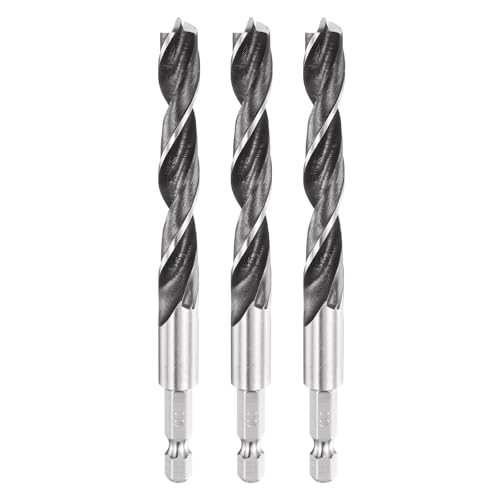 HARFINGTON Spiralbohrer, 10 mm Durchmesser, Lagerstahl, 6,35 mm Sechskantschaft, Holzbohrer, 7,7 cm Arbeitslänge, Spiralbohrwerkzeug für Holzbearbeitung, Weichholz, Sperrholz, Kunststoff, 3 Stück HARFINGTON Spiralbohrer, 10 mm Durchmesser, Lagerstahl, 6,35 mm Sechskantschaft, Holzbohrer, 7,7 cm Arbeitslänge, Spiralbohrwerkzeug für Holzbearbeitung, Weichholz, Sperrholz, Kunststoff, 3 Stück von HARFINGTON
