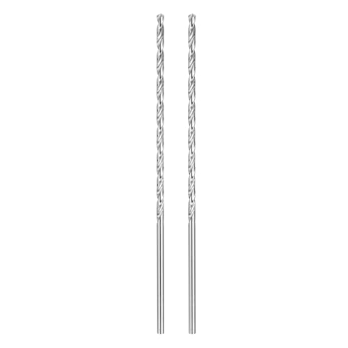 HARFINGTON Spiralbohrer, 3,2 mm Durchmesser, 160 mm, extra lang, Hochgeschwindigkeitsstahl, Spiralbohrer, vollständig geschliffene Bohrwerkzeuge für Holz, Kunststoff, Aluminium, dünnes Blech, 2 Stück HARFINGTON Spiralbohrer, 3,2 mm Durchmesser, 160 mm, extra lang, Hochgeschwindigkeitsstahl, Spiralbohrer, vollständig geschliffene Bohrwerkzeuge für Holz, Kunststoff, Aluminium, dünnes Blech, 2 Stück von HARFINGTON