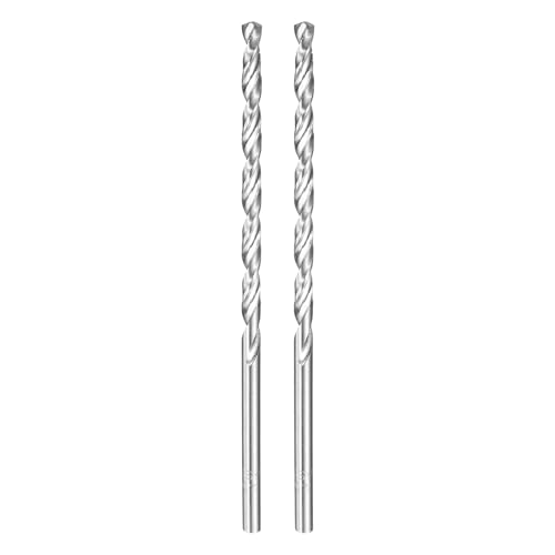 HARFINGTON Spiralbohrer, 4,2 mm Durchmesser, 120 mm, extra lang, Hochgeschwindigkeitsstahl, Spiralbohrer, vollständig geschliffene Bohrwerkzeuge für Holz, Kunststoff, Aluminium, dünnes Blech, 2 Stück HARFINGTON Spiralbohrer, 4,2 mm Durchmesser, 120 mm, extra lang, Hochgeschwindigkeitsstahl, Spiralbohrer, vollständig geschliffene Bohrwerkzeuge für Holz, Kunststoff, Aluminium, dünnes Blech, 2 Stück von HARFINGTON