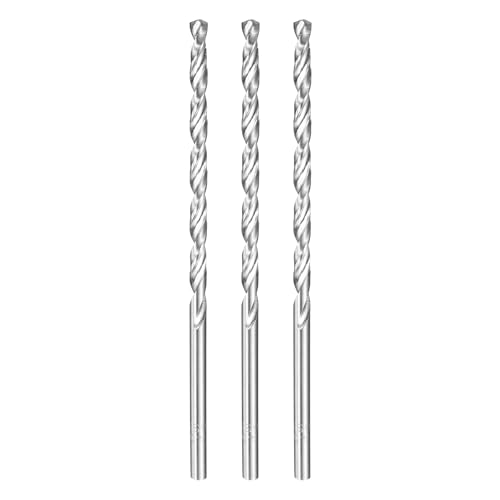 HARFINGTON Spiralbohrer, 4,5 mm Durchmesser, 125 mm, extra lang, Hochgeschwindigkeitsstahl, Spiralbohrer, vollständig geschliffene Bohrwerkzeuge für Holz, Kunststoff, Aluminium, dünnes Blech, 3 Stück HARFINGTON Spiralbohrer, 4,5 mm Durchmesser, 125 mm, extra lang, Hochgeschwindigkeitsstahl, Spiralbohrer, vollständig geschliffene Bohrwerkzeuge für Holz, Kunststoff, Aluminium, dünnes Blech, 3 Stück von HARFINGTON