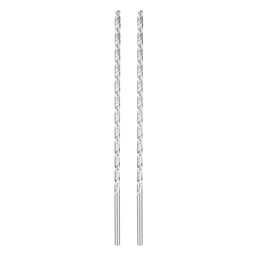 HARFINGTON Spiralbohrer, 4,5 mm Durchmesser, 200 mm, extra lang, Hochgeschwindigkeitsstahl, Spiralbohrer, vollständig geschliffene Bohrwerkzeuge für Holz, Kunststoff, Aluminium, dünnes Blech, 2 Stück HARFINGTON Spiralbohrer, 4,5 mm Durchmesser, 200 mm, extra lang, Hochgeschwindigkeitsstahl, Spiralbohrer, vollständig geschliffene Bohrwerkzeuge für Holz, Kunststoff, Aluminium, dünnes Blech, 2 Stück von HARFINGTON