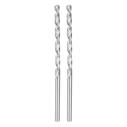 HARFINGTON Spiralbohrer, 5 mm Durchmesser, 130 mm, extra lang, Hochgeschwindigkeitsstahl, Spiralbohrer, vollständig geschliffene Bohrwerkzeuge für Holz, Kunststoff, Aluminium, dünnes Blech, 2 Stück HARFINGTON Spiralbohrer, 5 mm Durchmesser, 130 mm, extra lang, Hochgeschwindigkeitsstahl, Spiralbohrer, vollständig geschliffene Bohrwerkzeuge für Holz, Kunststoff, Aluminium, dünnes Blech, 2 Stück von HARFINGTON