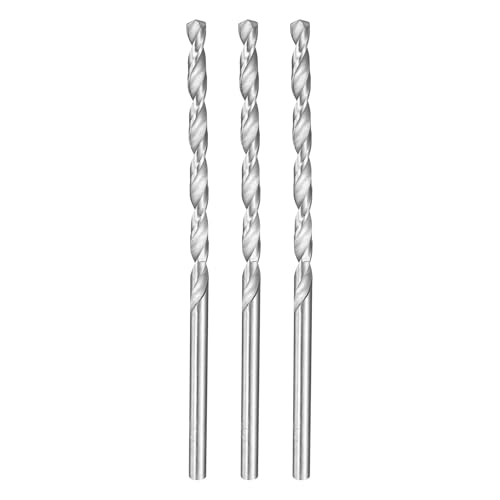 HARFINGTON Spiralbohrer, 5 mm Durchmesser, 130 mm, extra lang, Hochgeschwindigkeitsstahl, Spiralbohrer, vollständig geschliffene Bohrwerkzeuge für Holz, Kunststoff, Aluminium, dünnes Blech, 3 Stück HARFINGTON Spiralbohrer, 5 mm Durchmesser, 130 mm, extra lang, Hochgeschwindigkeitsstahl, Spiralbohrer, vollständig geschliffene Bohrwerkzeuge für Holz, Kunststoff, Aluminium, dünnes Blech, 3 Stück von HARFINGTON