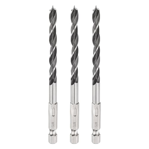 HARFINGTON Spiralbohrer, 6 mm Durchmesser, Lagerstahl, 6 mm Sechskantschaft, Holzbohrer, 5,4 cm Arbeitslänge, Spiralbohrwerkzeug für Holzbearbeitung, Weichholz, Sperrholz, Kunststoff, 3 Stück HARFINGTON Spiralbohrer, 6 mm Durchmesser, Lagerstahl, 6 mm Sechskantschaft, Holzbohrer, 5,4 cm Arbeitslänge, Spiralbohrwerkzeug für Holzbearbeitung, Weichholz, Sperrholz, Kunststoff, 3 Stück von HARFINGTON