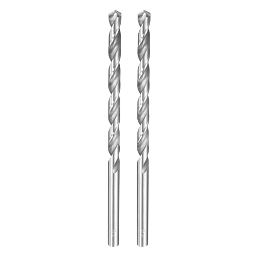 HARFINGTON Spiralbohrer, 8 mm Durchmesser, 160 mm, extra lang, Hochgeschwindigkeitsstahl, Spiralbohrer, vollständig geschliffene Bohrwerkzeuge für Holz, Kunststoff, Aluminium, dünnes Blech, 2 Stück HARFINGTON Spiralbohrer, 8 mm Durchmesser, 160 mm, extra lang, Hochgeschwindigkeitsstahl, Spiralbohrer, vollständig geschliffene Bohrwerkzeuge für Holz, Kunststoff, Aluminium, dünnes Blech, 2 Stück von HARFINGTON