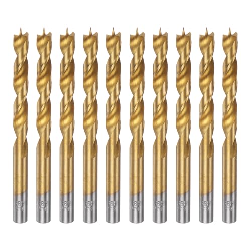 HARFINGTON Spiralbohrer HSS4241 mit geradem Rundschaft, metrischer Spiralbohrer für Tischler, Holzbearbeitung, Kunststoff, Gummi, goldfarben, 8,5 mm, 10 Stück HARFINGTON Spiralbohrer HSS4241 mit geradem Rundschaft, metrischer Spiralbohrer für Tischler, Holzbearbeitung, Kunststoff, Gummi, goldfarben, 8,5 mm, 10 Stück von HARFINGTON