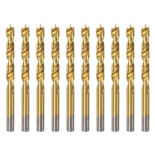 HARFINGTON Spiralbohrer HSS4241 mit geradem Rundschaft, metrischer Spiralbohrer für Tischler, Holzbearbeitung, Kunststoff, Gummi, goldfarben, 9 mm, 10 Stück HARFINGTON Spiralbohrer HSS4241 mit geradem Rundschaft, metrischer Spiralbohrer für Tischler, Holzbearbeitung, Kunststoff, Gummi, goldfarben, 9 mm, 10 Stück von HARFINGTON